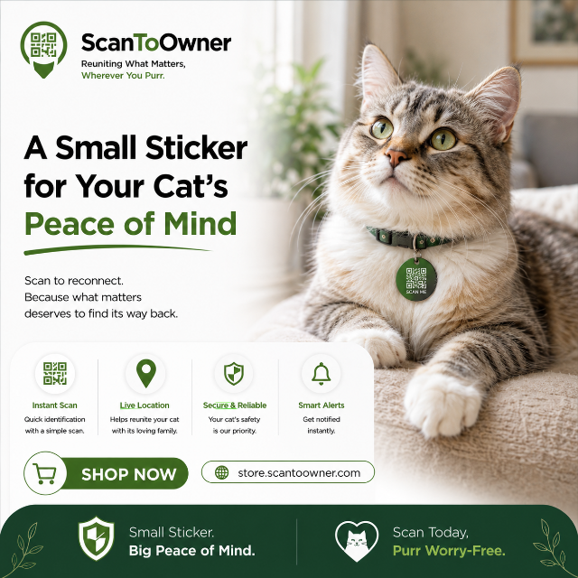 Featured ScanToOwner Pet QR Tag yt