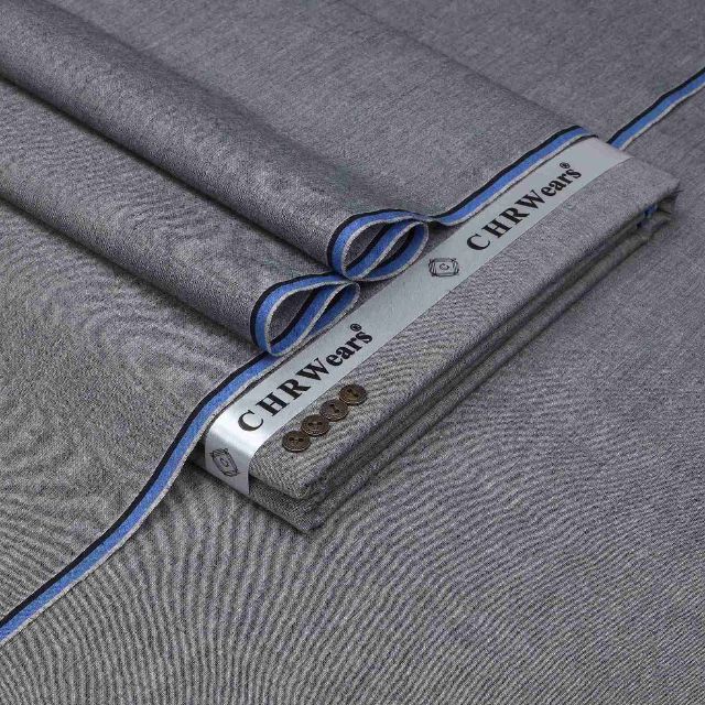Premium Kamalia Khaddar by CHR Wears (Silver Grey)