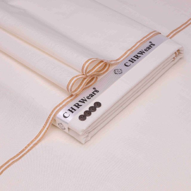 Premium Kamalia Khaddar by CHR Wears (Off white)
